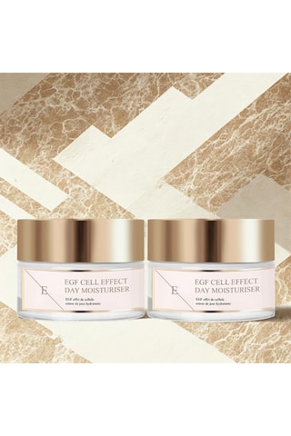 2 crèmes hydratantes jour EGF Cell Effect - Tous types de peaux -  50 ml