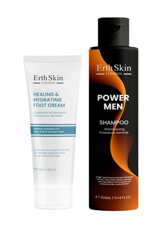 Coffret shampooing power men et crème pieds réparatrice et hydratante - 2 produits