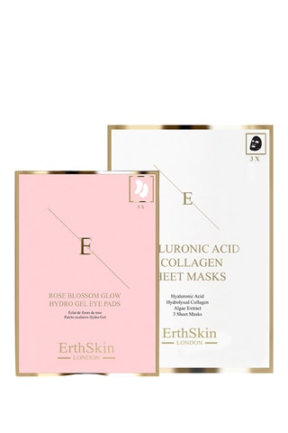 Masque acide hyaluronique et collagène et patchs yeux hydrogel rose