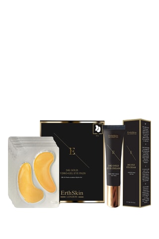 Crème contour des yeux 15 ml et patchs collagène 24k or - 2 produits