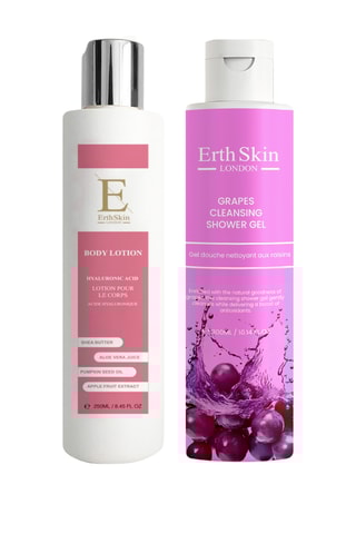 Coffret gel douche grapes cleansing et body lotion acide hyaluronique collagène - 2 produits