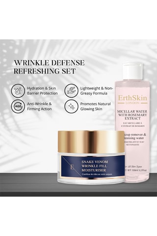 Eau micellaire extrait de romarin et crème anti-rides venin de serpent