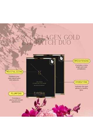 Patchs yeux or collagène 24k  - 17 g - 5x2 pads x2
