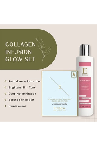 Lotion corps acide hyaluronique et collagène et patchs yeux hydrogel acide hyaluronique