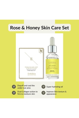 Coffret com veneno de abelha, mel de Manuka, duplo colagénio e rosa - 2 produtos