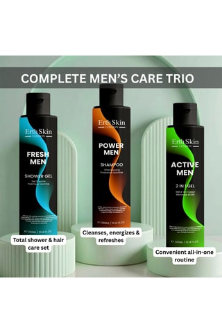 Coffret gel douche et shampooing homme - 3 produits
