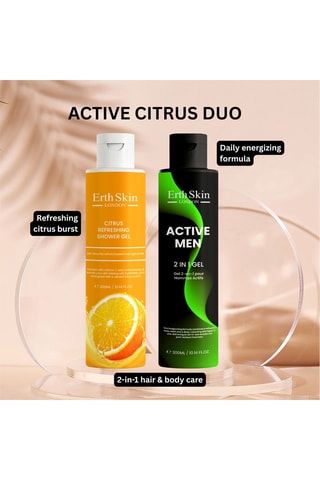 Coffret active men 2 en 1 et gel douche citrus refreshing  - 2 produits