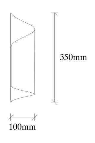 Aplique mural Sivani - Negro - 100 W