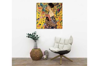 Cuadro «Dama con abanico» - Gustav Klimt - 45 x 45 cm - Reproducción