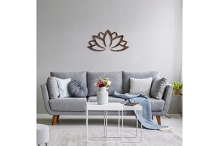 Adorno mural Rusty Lotus - Marrón - 60 x 35 cm