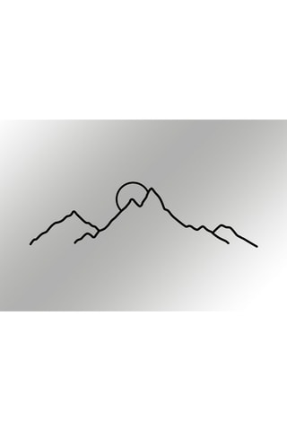 Décoration murale Ayers -  Noir - 100 x 29 cm