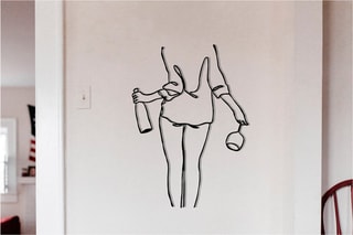 Adorno mural Wine Night Negro