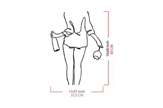 Adorno mural Wine Night Negro