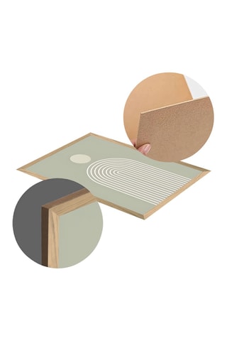 3 quadros de madeira maciça