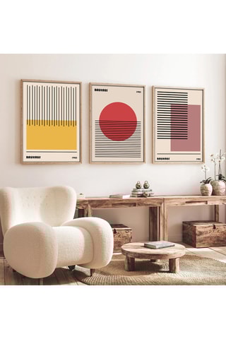 3 cuadros de Bauhaus - 50 x 70 cm
