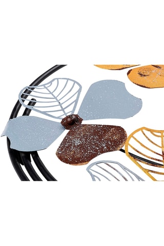 Décoration murale Haiyang 2 - Marron et jaune - 70 x 62 x 4 cm