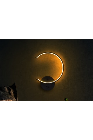 Aplique mural LED Moon - Negro - 12 W
