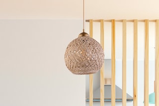 Lámpara de techo JK 190 - Marrón y blanco - 45-60 W