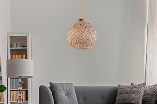 Lámpara de techo JK 190 - Marrón y blanco - 45-60 W