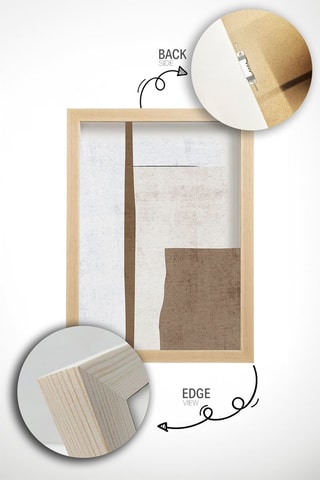 3 tableaux en bois massif - 70 x 100 cm