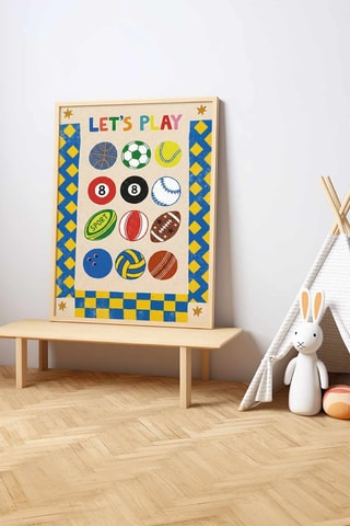 Cuadro de madera maciza - 33 x 48 cm