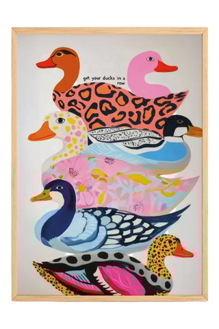 Cuadro de madera maciza - 33 x 48 cm