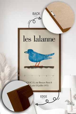 Cuadro de madera maciza - 33 x 48 cm