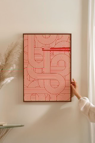 Cuadro de madera maciza - 33 x 48 cm