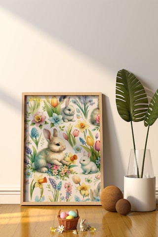 Quadro em madeira maciça - 33 x 48 cm