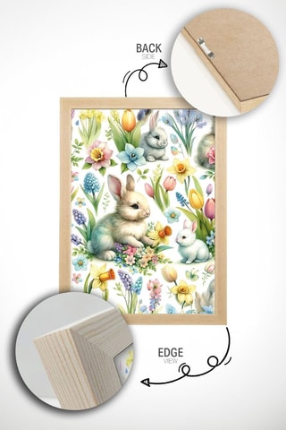 Quadro em madeira maciça - 33 x 48 cm