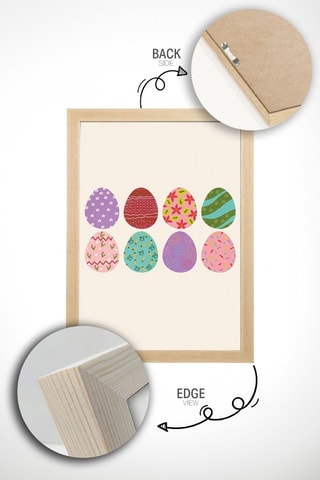 Quadro em madeira maciça - 33 x 48 cm