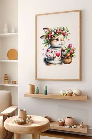 Quadro em madeira maciça - 33 x 48 cm