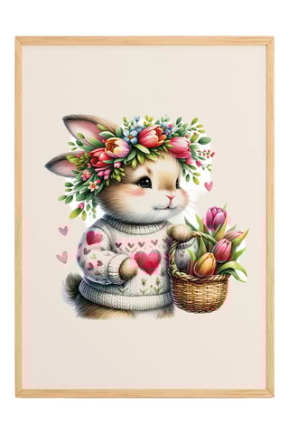 Quadro em madeira maciça - 33 x 48 cm