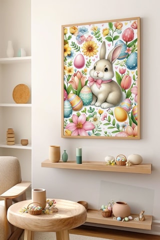 Quadro em madeira maciça - 33 x 48 cm