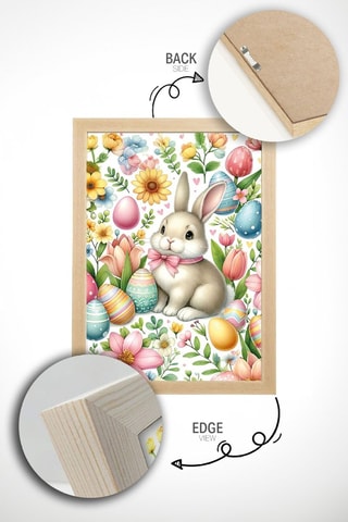 Quadro em madeira maciça - 33 x 48 cm