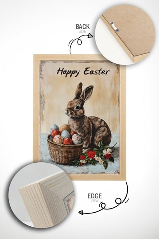 Cuadro de madera maciza - 50 x 70 cm