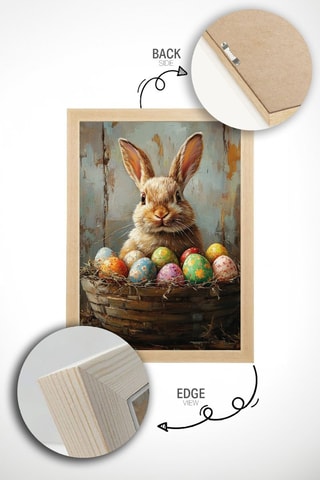 Quadro em madeira maciça - 50 x 70 cm