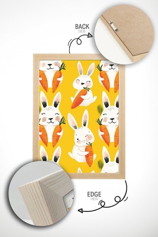 Cuadro de madera maciza - 50 x 70 cm