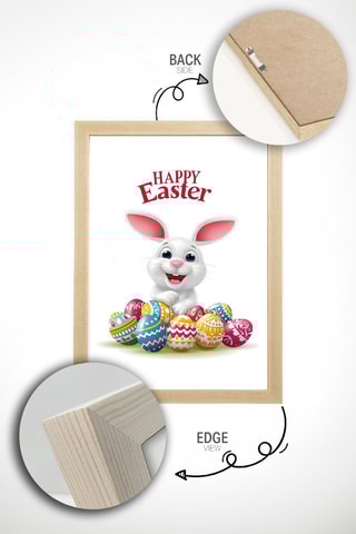 Quadro em madeira maciça - 50 x 70 cm