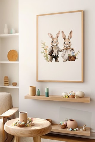 Cuadro de madera maciza - 50 x 70 cm