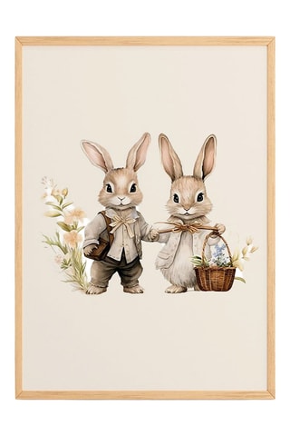 Cuadro de madera maciza - 50 x 70 cm