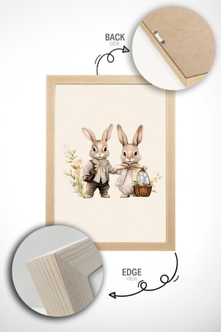 Cuadro de madera maciza - 50 x 70 cm