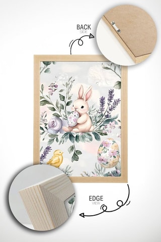 Quadro em madeira maciça - 33 x 48 cm