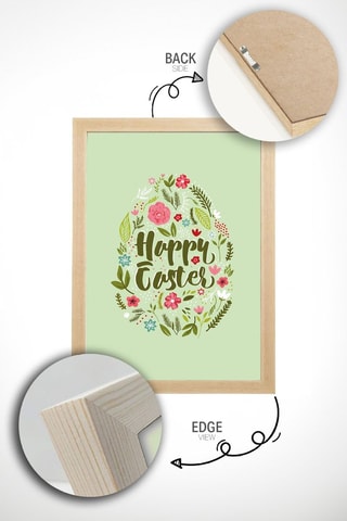 Quadro em madeira maciça - 33 x 48 cm