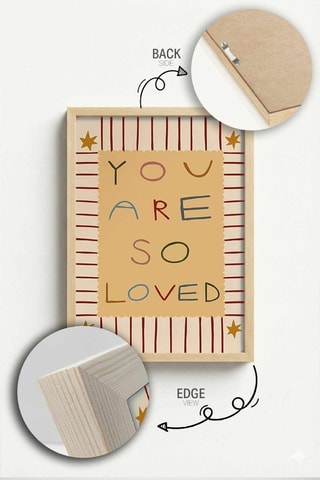 Cuadro de madera maciza - 33 x 48 cm