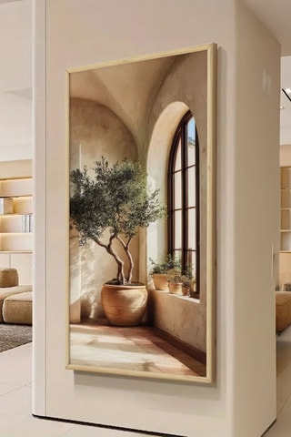 Cuadro de madera maciza - 70 x 33 cm