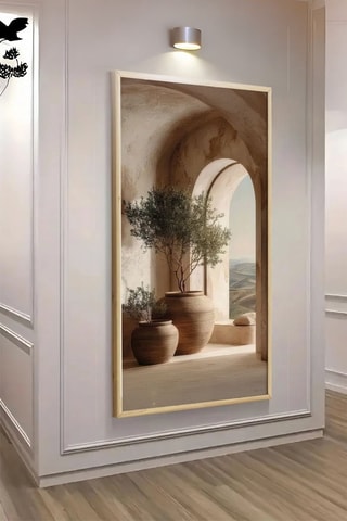 Cuadro de madera maciza - 70 x 33 cm