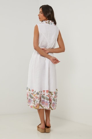 Vestido  -  100 % lino - 