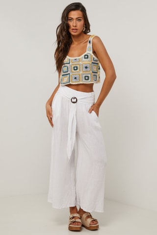 Pantalón de lino  -  100 % lino - 