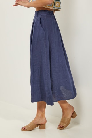 Falda  -  100 % lino - 